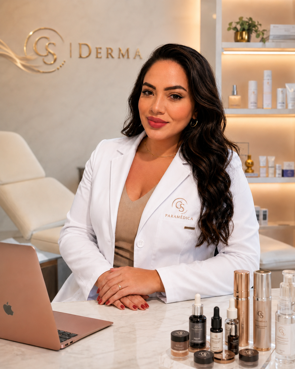 Profissional GS Derma em ambiente clínico